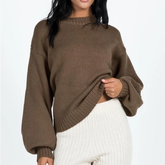 Princess Polly Harmony Balloon Sleeve Knit Sweater
Dark Brown - Picture 1 of 4